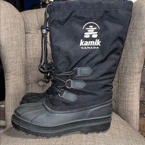 Kamik Black Men's Waterproof Snow Boots